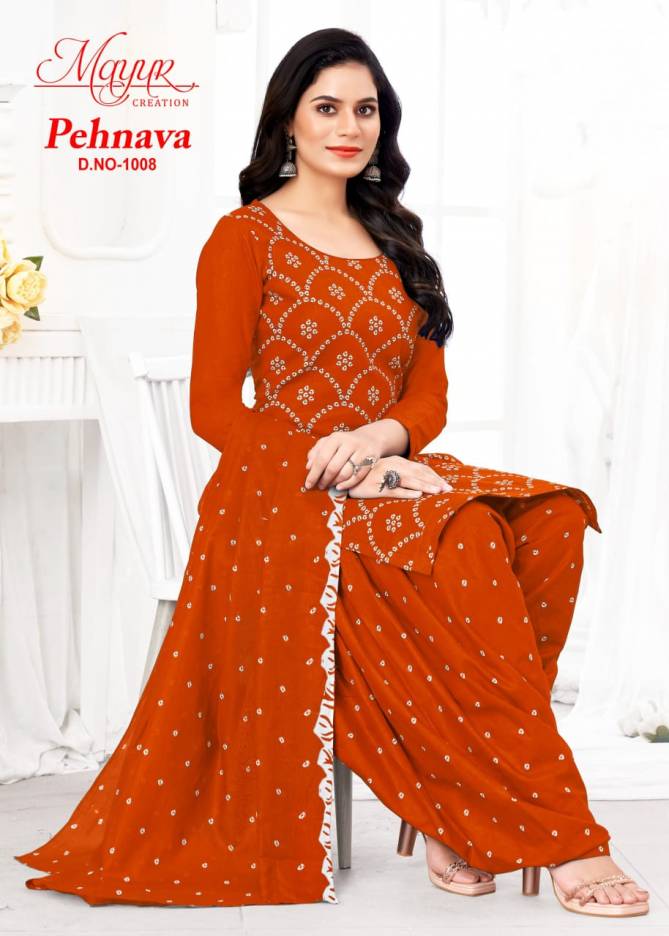 Pehnava Vol 1 By Mayur Printed Cotton Dress Material Wholesale Shop In Surat
